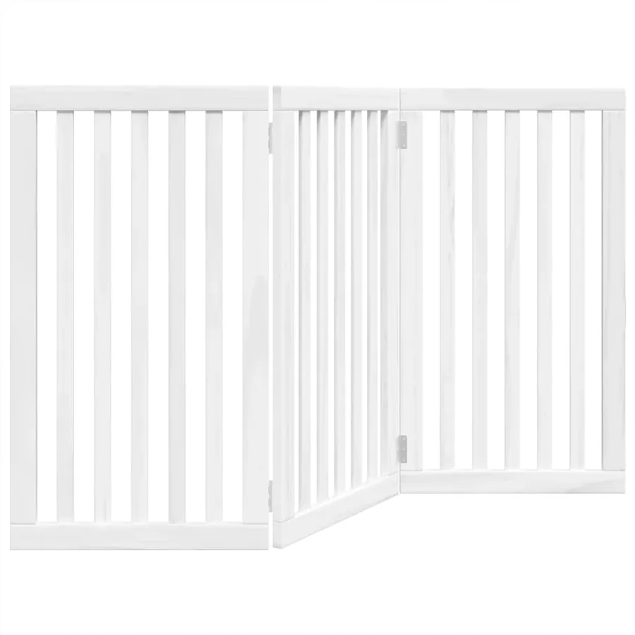 Barrière pour chien pliable 3 panneaux 150 cm bois de peuplier - 6