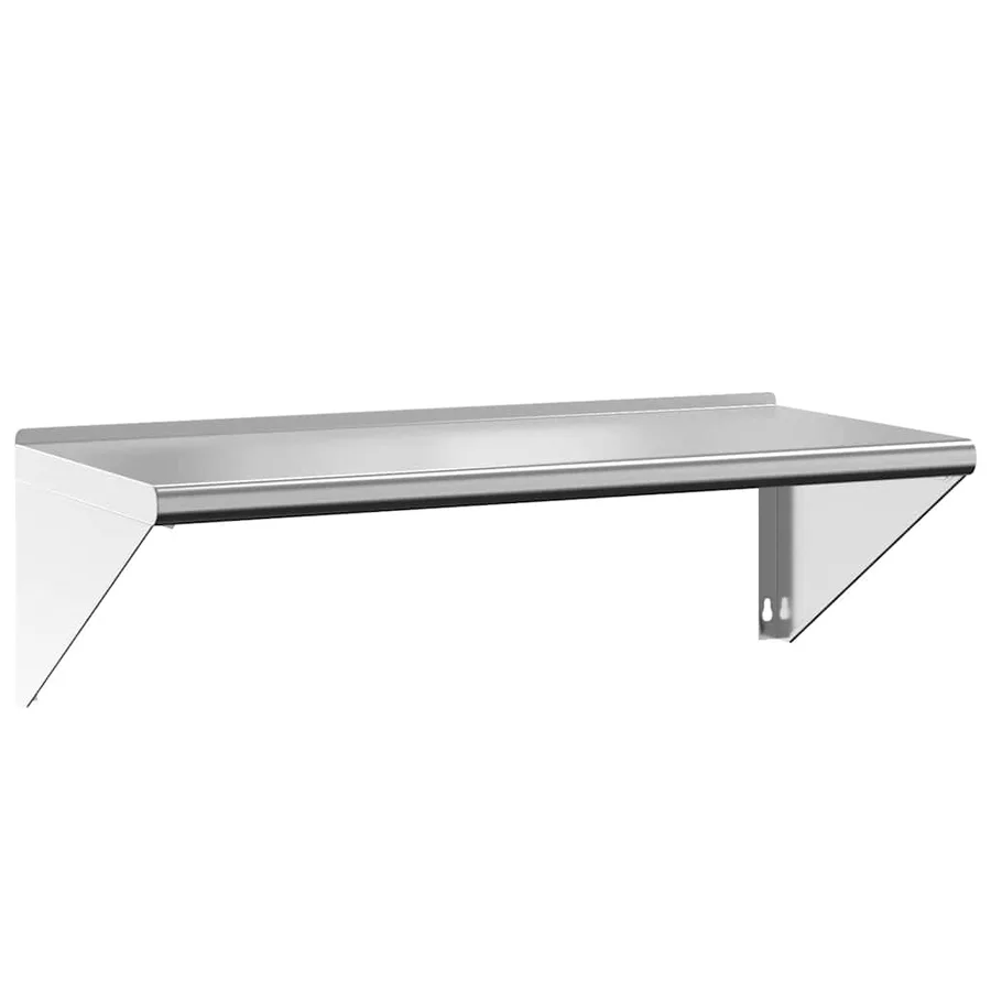 Étagère murale 100x45x31 cm argenté acier inoxydable - 2