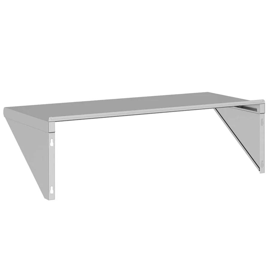 Étagère murale 100x45x31 cm argenté acier inoxydable - 7