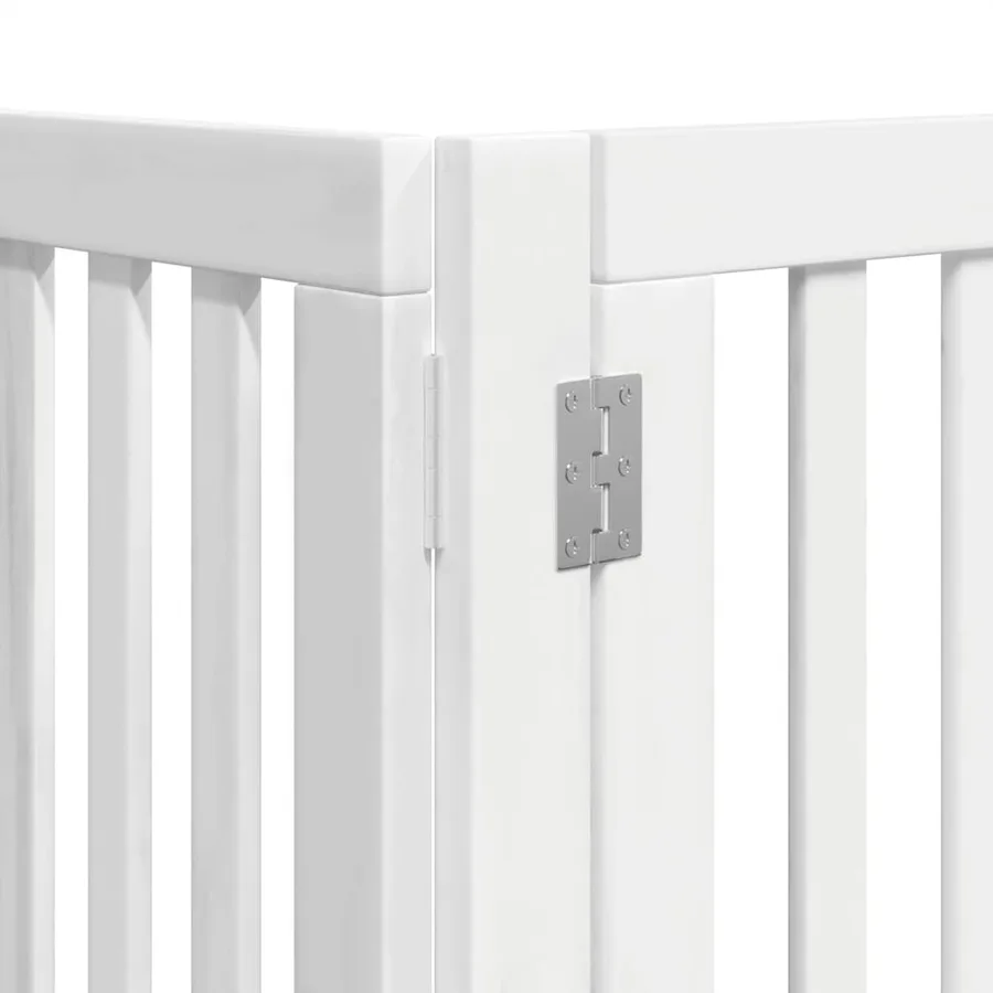 Barrière pour chien porte pliable 15 panneaux bois de peuplier - 10