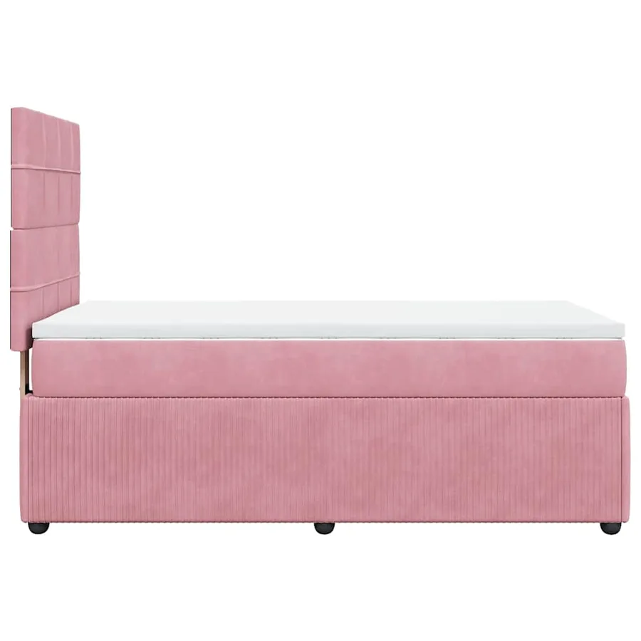 Sommier à lattes de lit et matelas Rose 80x200 cm Velours - 5