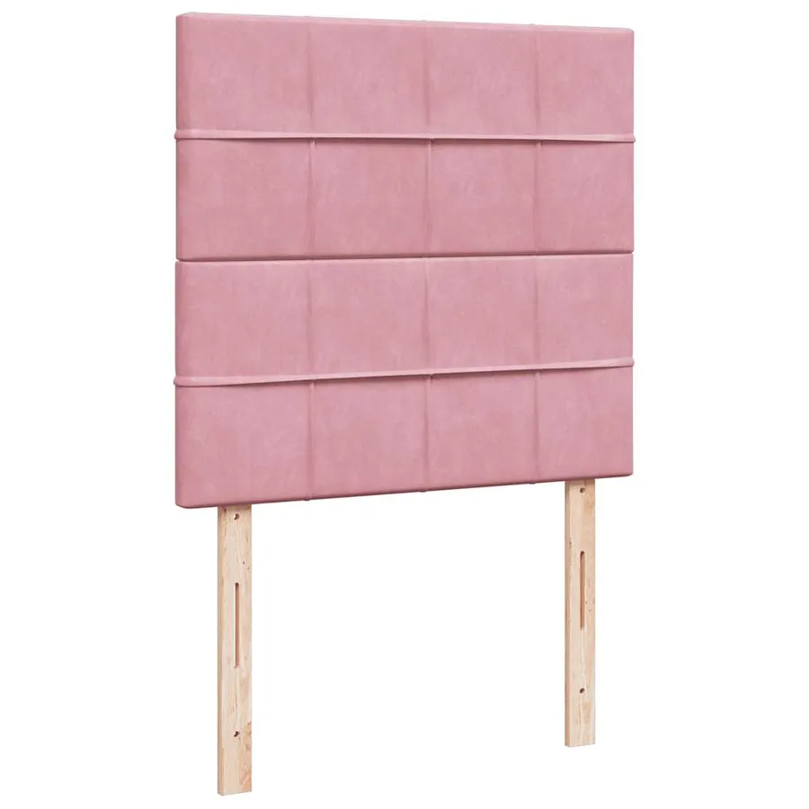 Sommier à lattes de lit et matelas Rose 80x200 cm Velours - 7