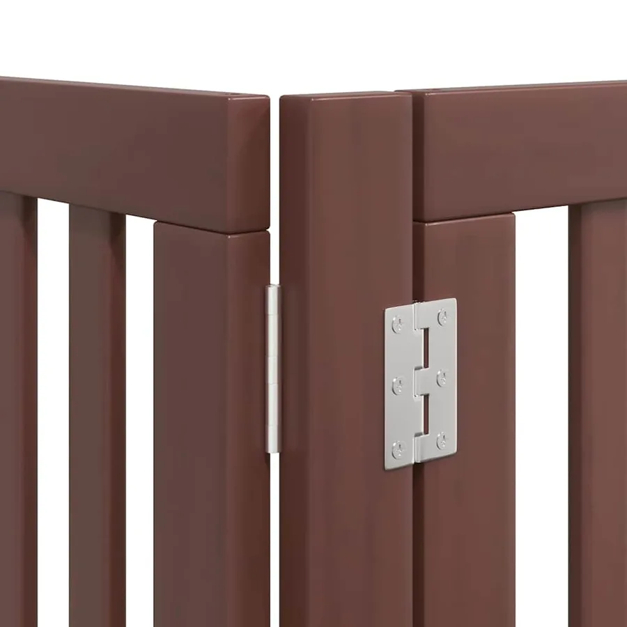 Barrière pour chien porte pliable 12 panneaux bois de peuplier - 10