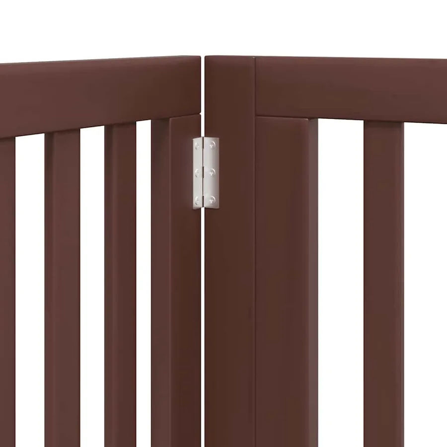 Barrière pour chien porte pliable 12 panneaux bois de peuplier - 8