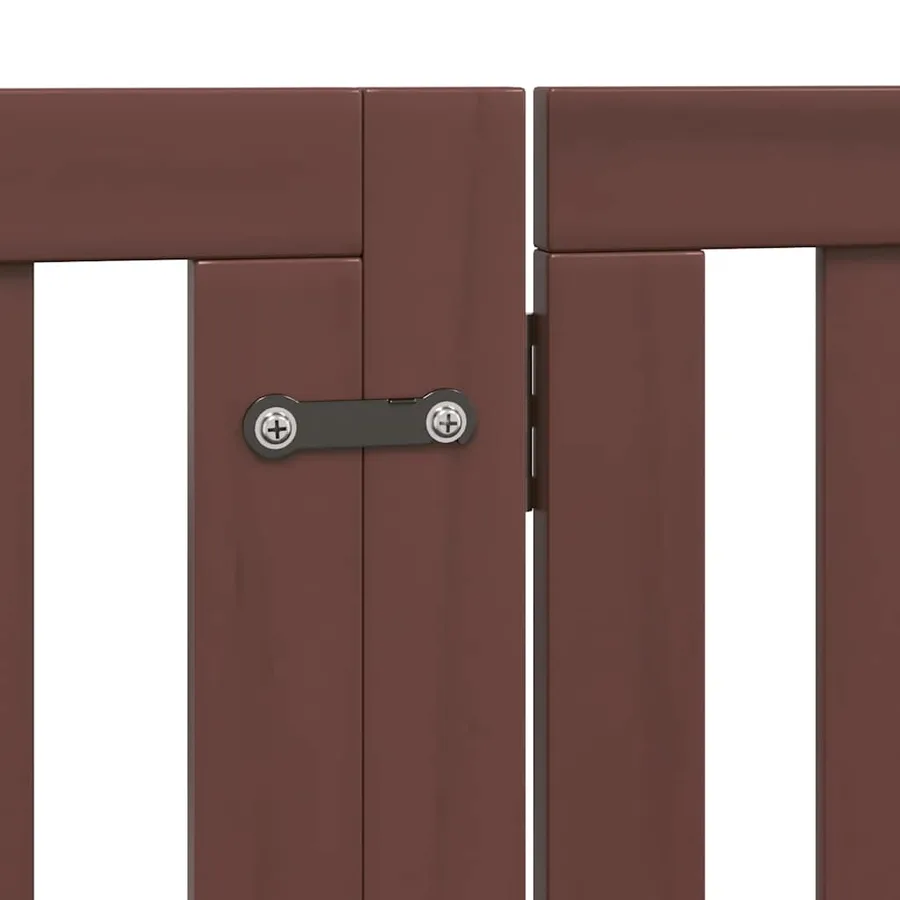 Barrière pour chien porte pliable 8 panneaux bois de peuplier - 7
