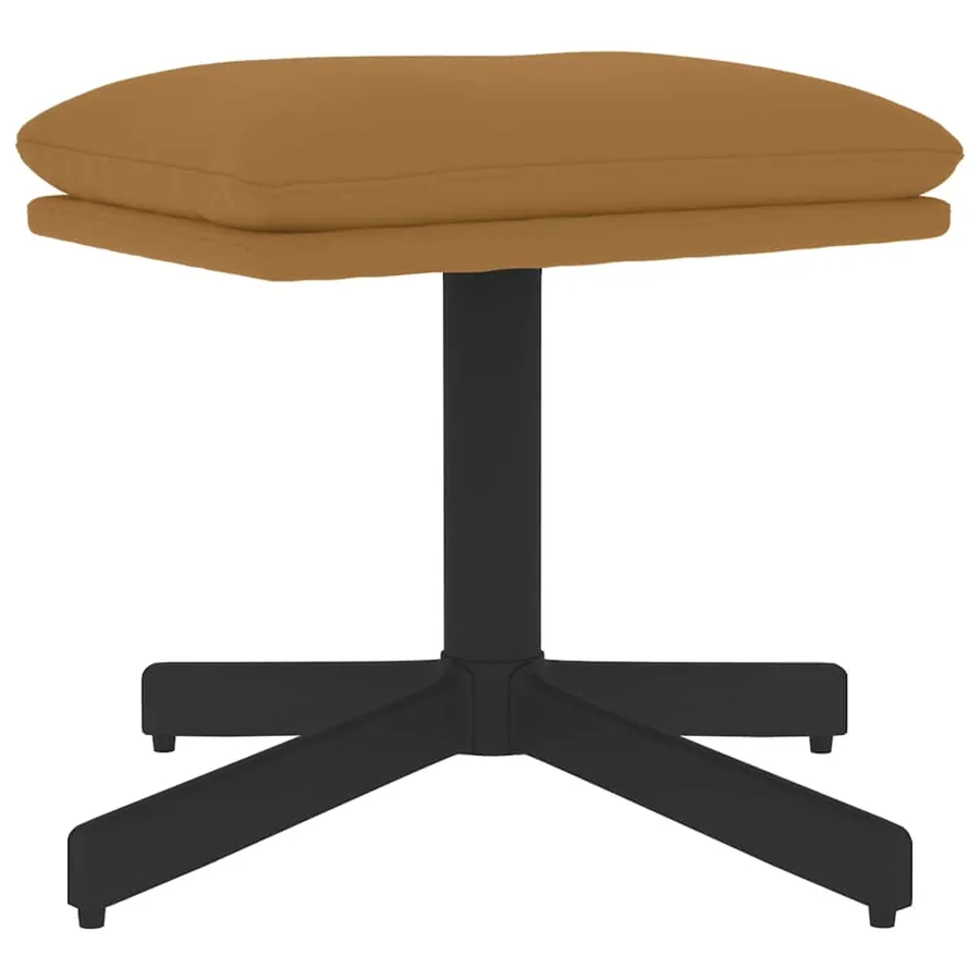 Repose-pied Marron 60x60x36 cm Velours - 2