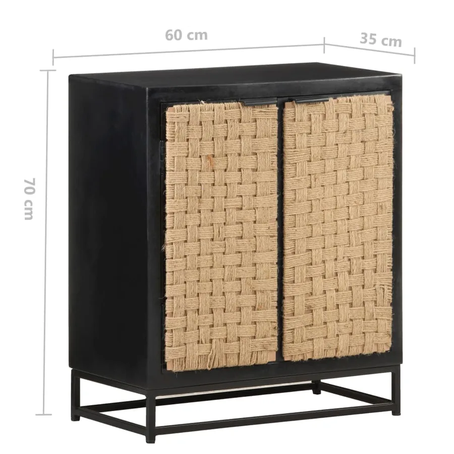 Buffet 60x35x70 cm Bois de manguier massif - 7