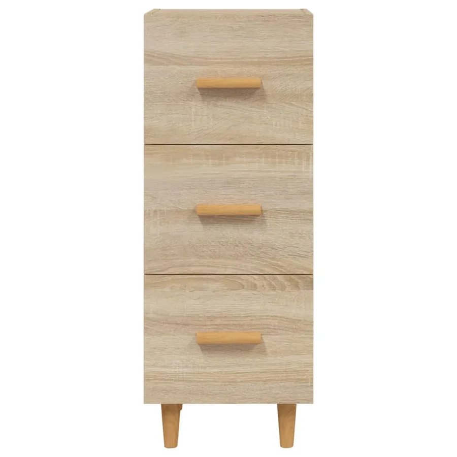 Buffet Chêne sonoma 34,5x34x90 cm Bois d'ingénierie - 5