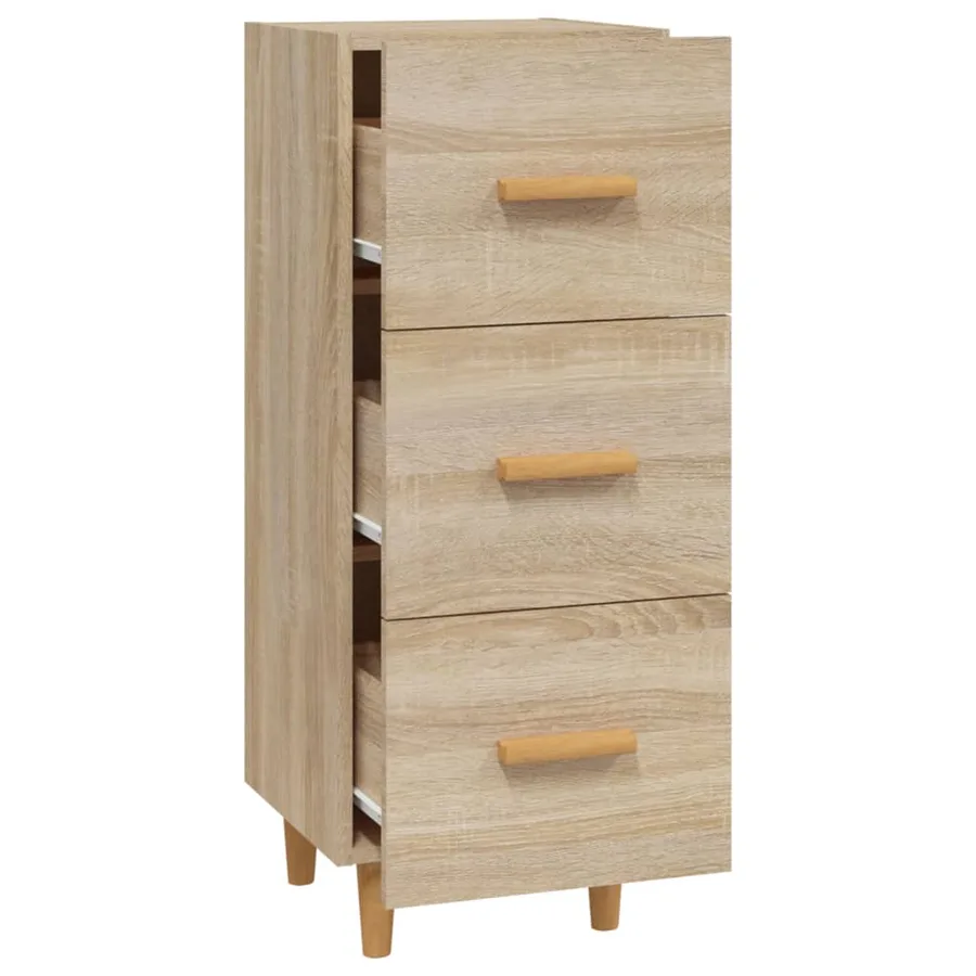 Buffet Chêne sonoma 34,5x34x90 cm Bois d'ingénierie - 6