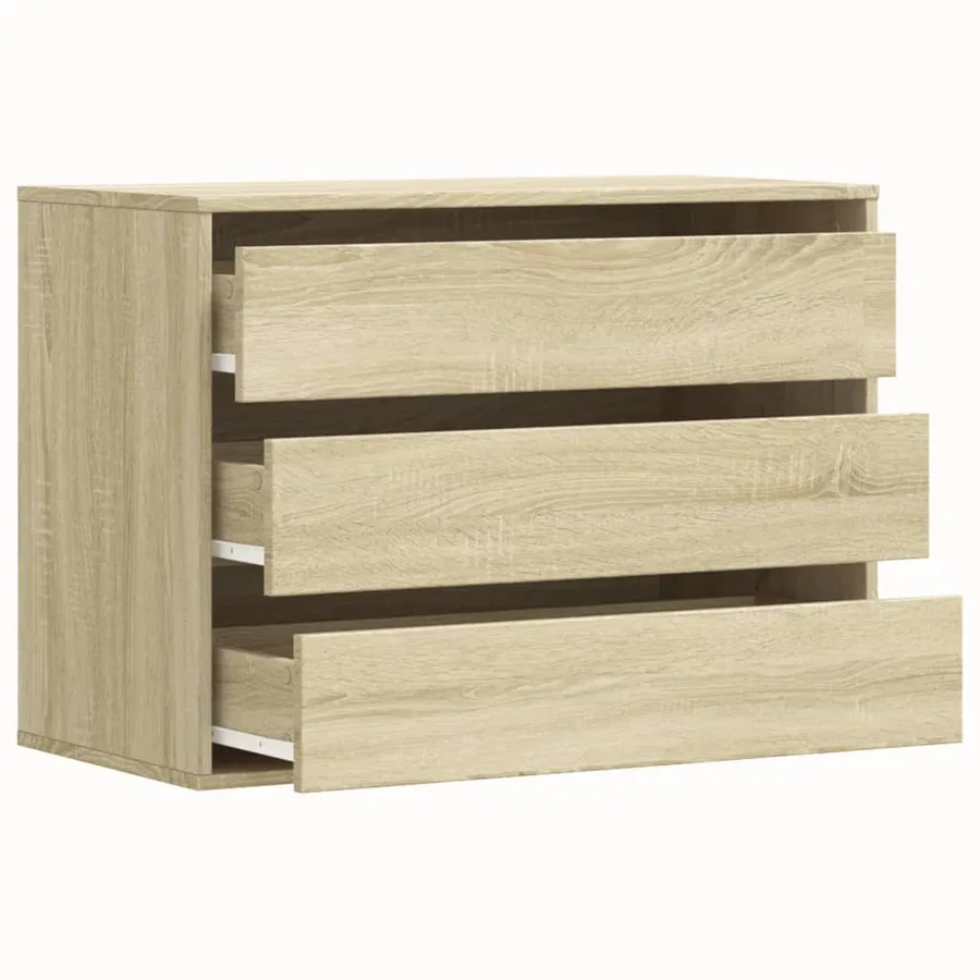 Commode d'angle chêne sonoma 80x41x58 cm bois d'ingénierie - 5
