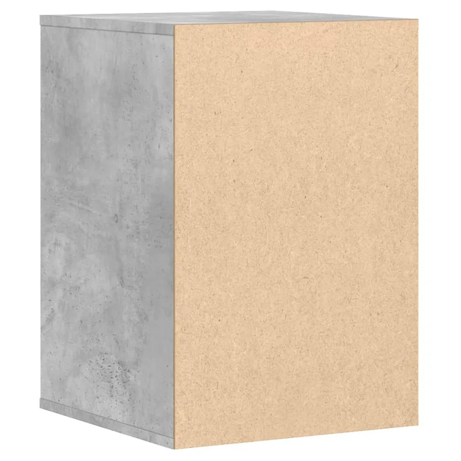 Commode d'angle gris béton 40x41x58 cm bois d'ingénierie - 6