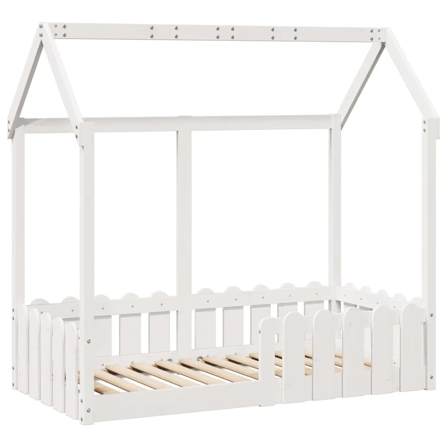 Cadre de lit d'enfants forme de maison sans matelas 70x140 cm - 3