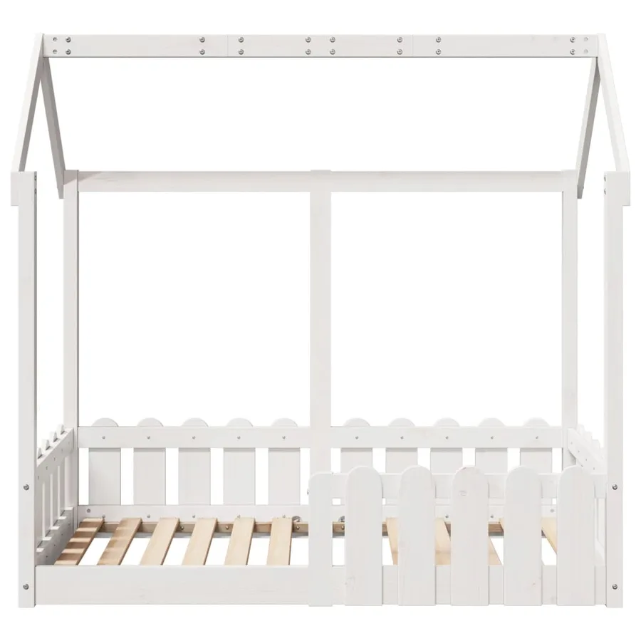 Cadre de lit d'enfants forme de maison sans matelas 70x140 cm - 4