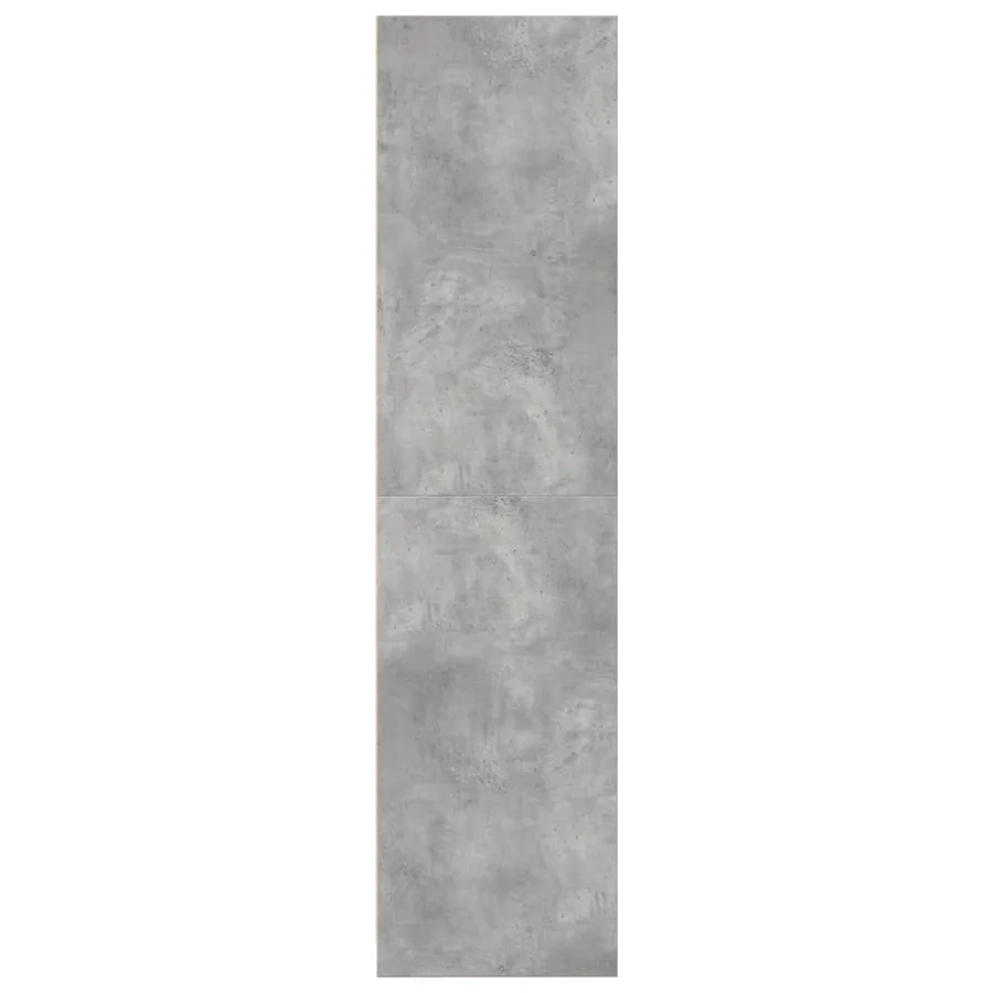 Garde-robe gris béton 80x50x200 cm bois d'ingénierie - 5