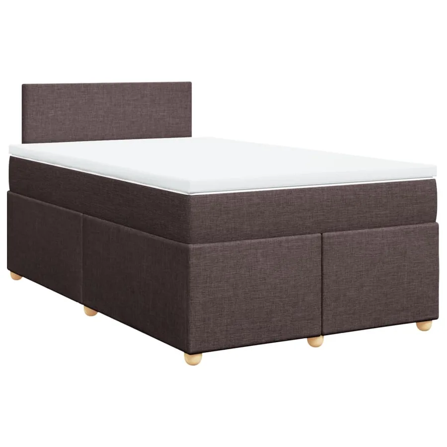 Sommier à lattes de lit avec matelas Marron foncé 120x200 cm - 3