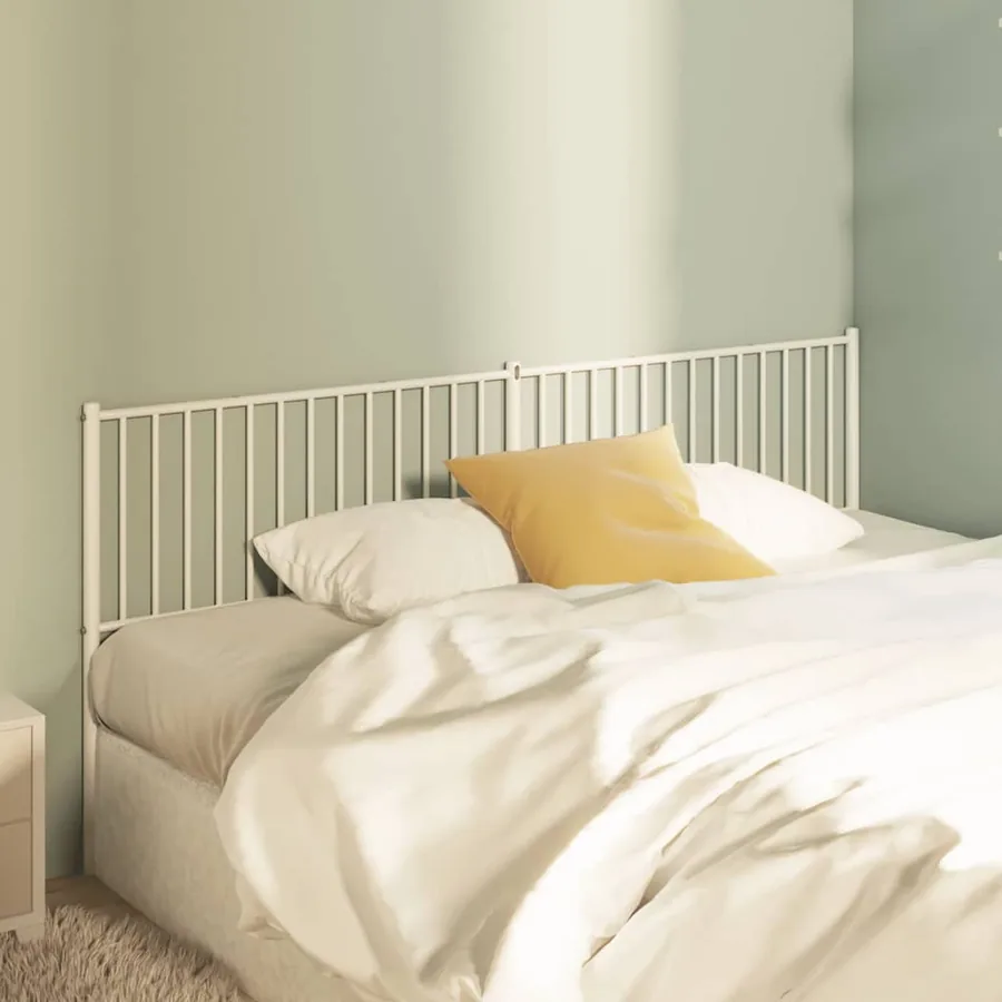 Tête de lit de remplacement métal blanc 200 cm