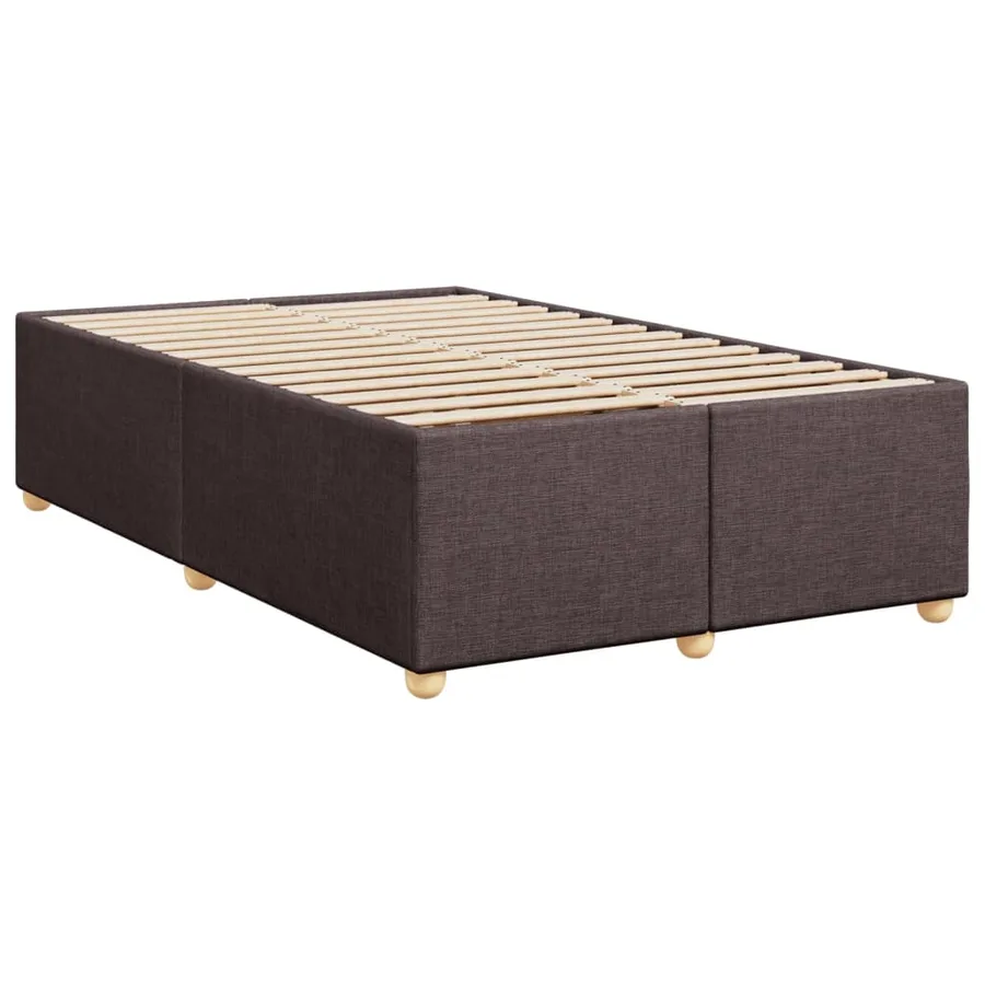 Sommier à lattes de lit avec matelas Marron foncé 120x200 cm - 8