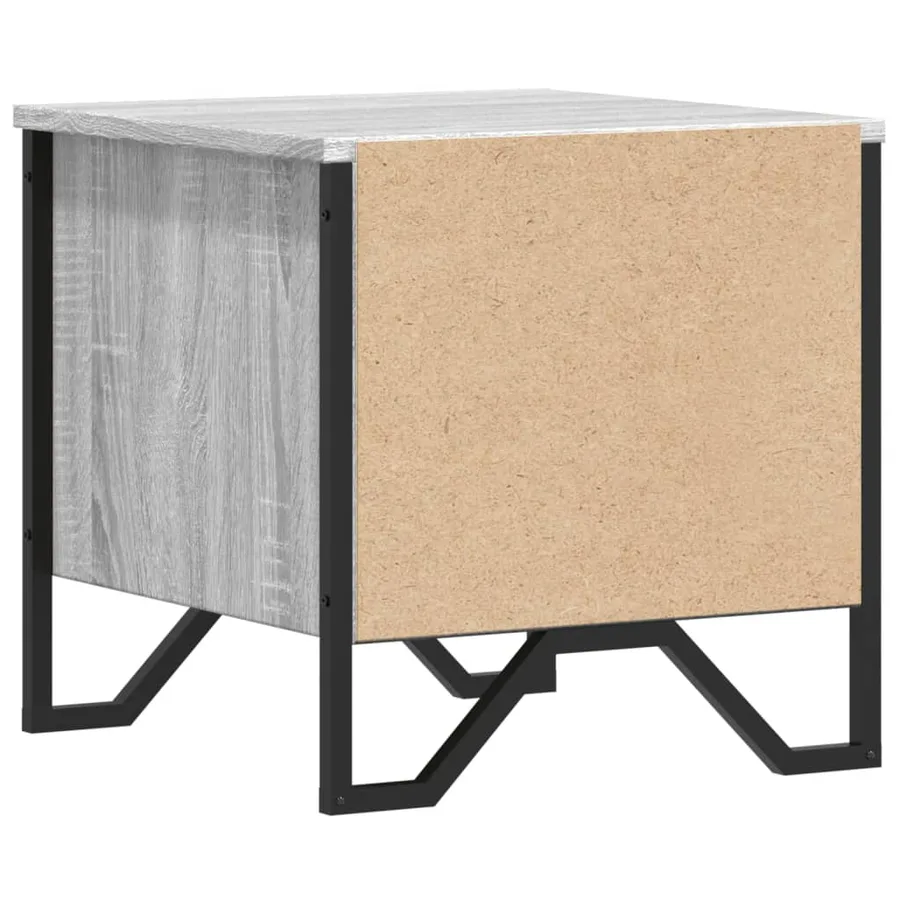 Tables de chevet 2 pcs sonoma gris 40x41x40cm bois d'ingénierie - 8