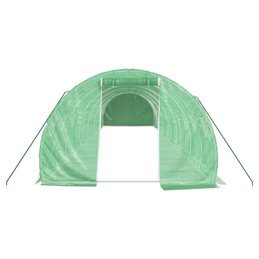 Serre avec cadre en acier vert 36 m² 12x3x2 m - 4