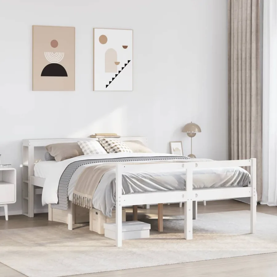 Lit pour personne âgée avec tête de lit sans matelas 120x190 cm