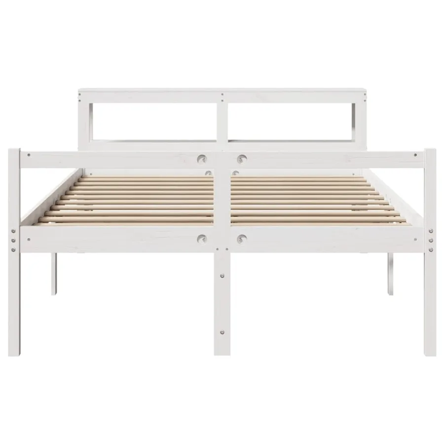 Lit pour personne âgée avec tête de lit sans matelas 135x190 cm - 4
