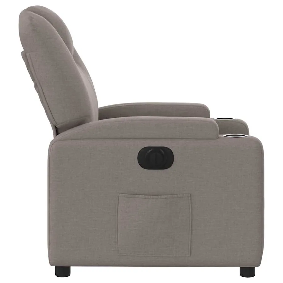 Fauteuil inclinable électrique Taupe Tissu - 10