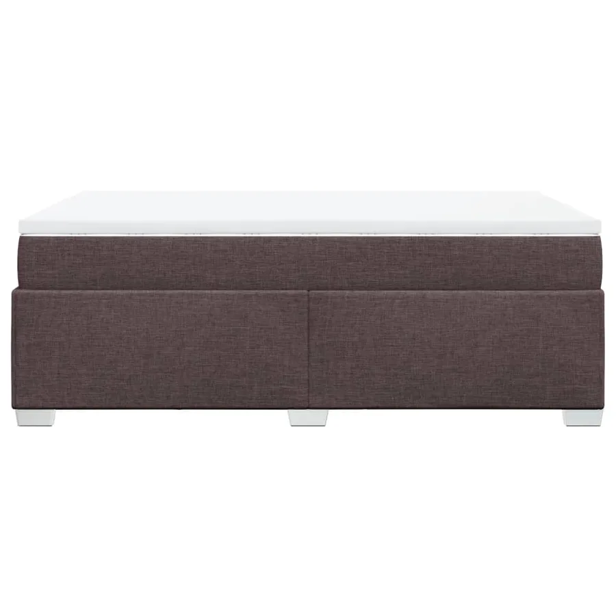 Sommier à lattes de lit avec matelas Marron foncé 120x200 cm - 8