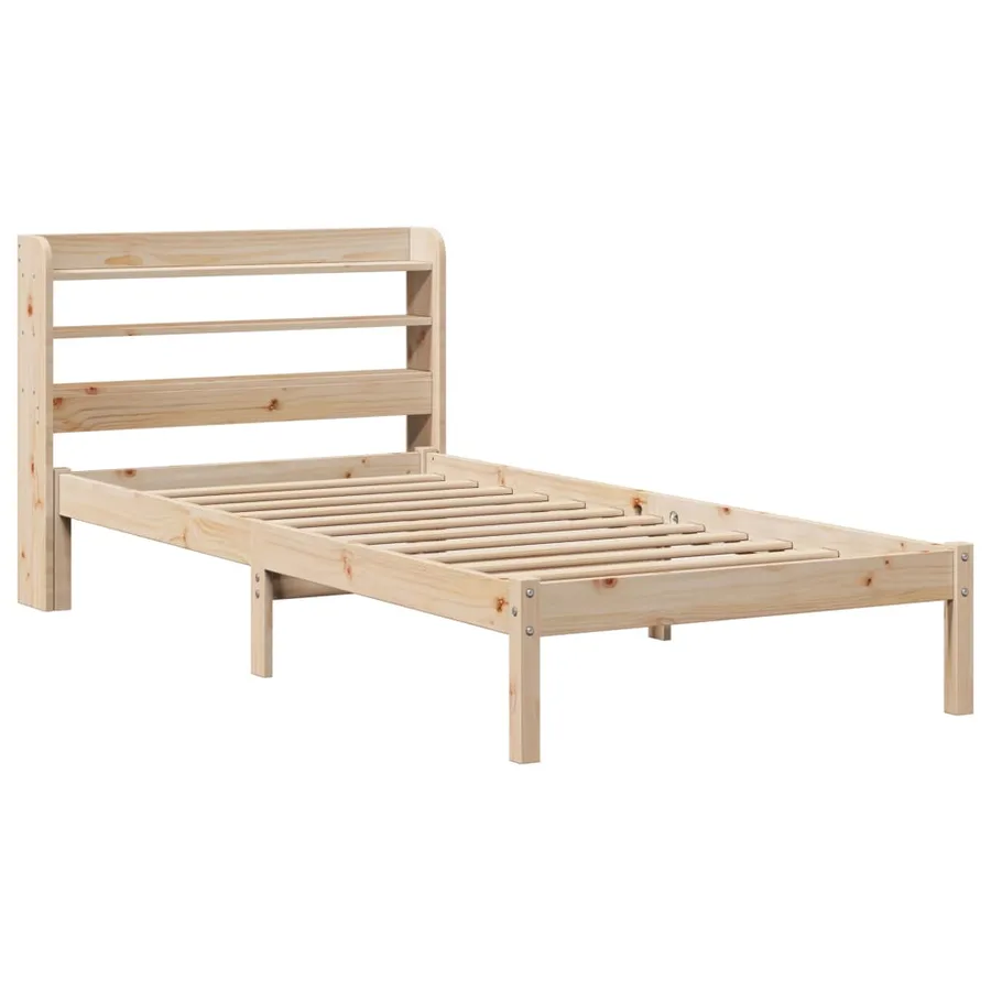 Cadre de lit sans matelas 90x190 cm bois de pin massif - 3