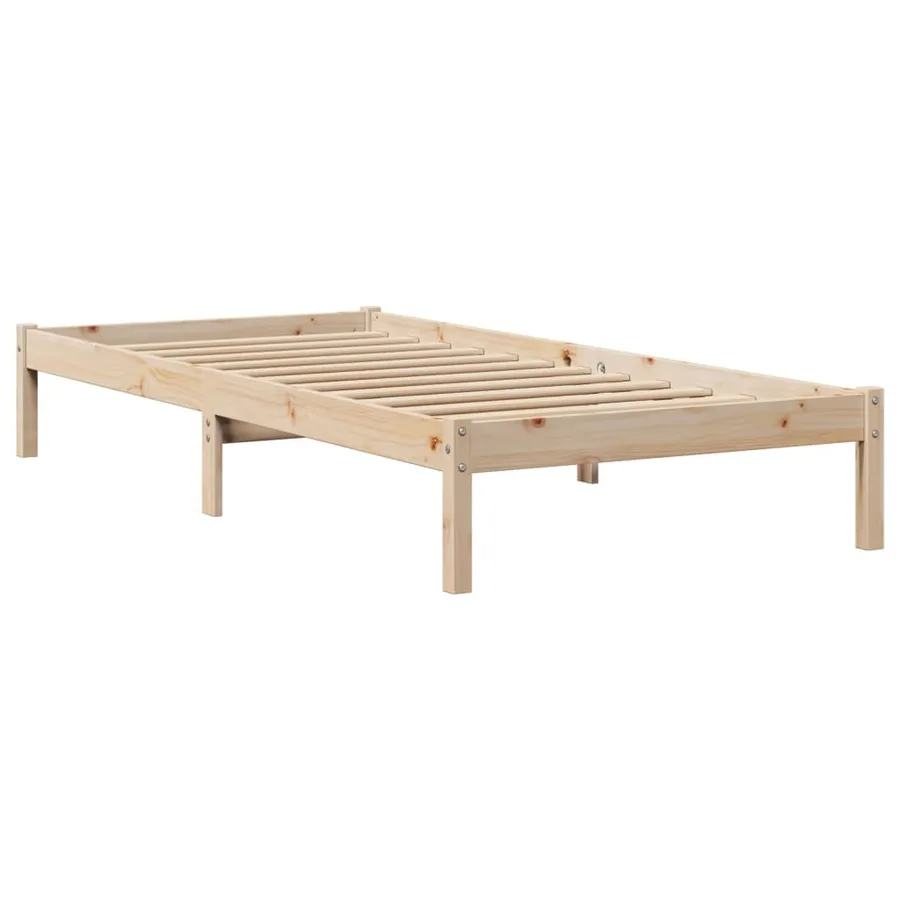 Cadre de lit sans matelas 90x190 cm bois de pin massif - 7