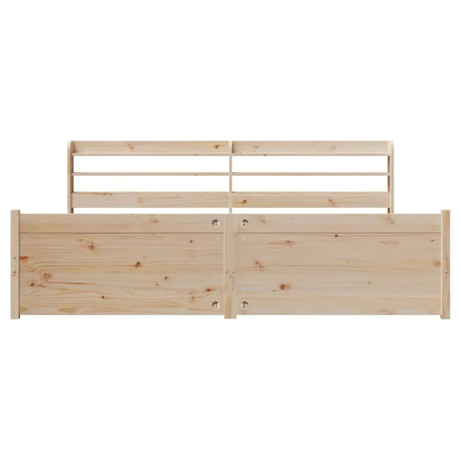 Cadre de lit avec tête de lit sans matelas 200x200 cm - 6