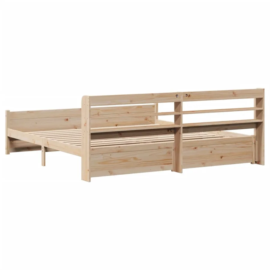 Cadre de lit avec tête de lit sans matelas 200x200 cm - 8