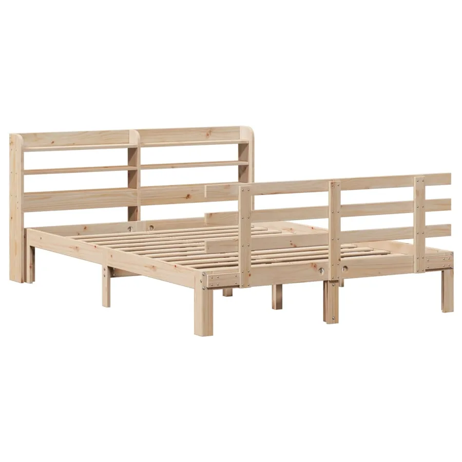 Cadre de lit et tête de lit sans matelas 135x190 cm - 3