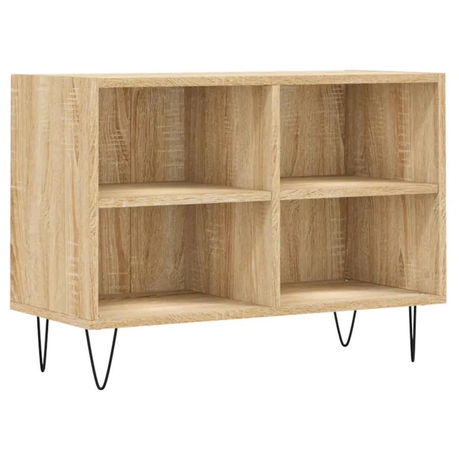Meuble TV chêne sonoma 69,5 x 30 x 50 cm bois d'ingénierie - 2