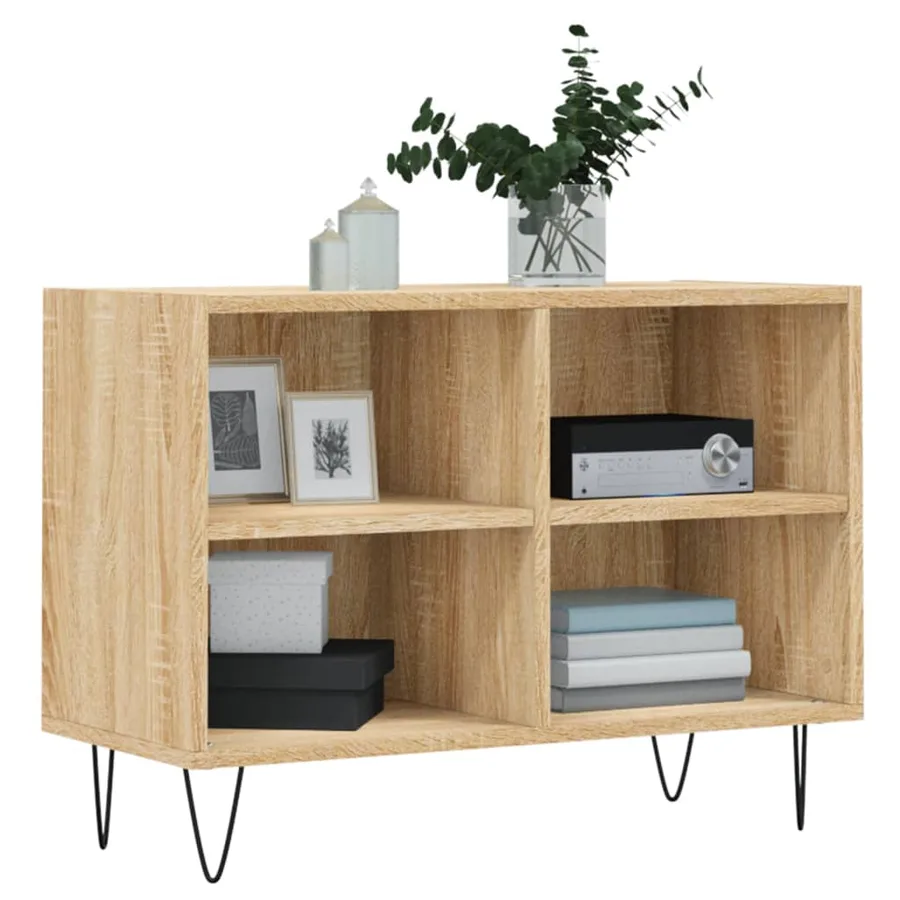 Meuble TV chêne sonoma 69,5 x 30 x 50 cm bois d'ingénierie - 3