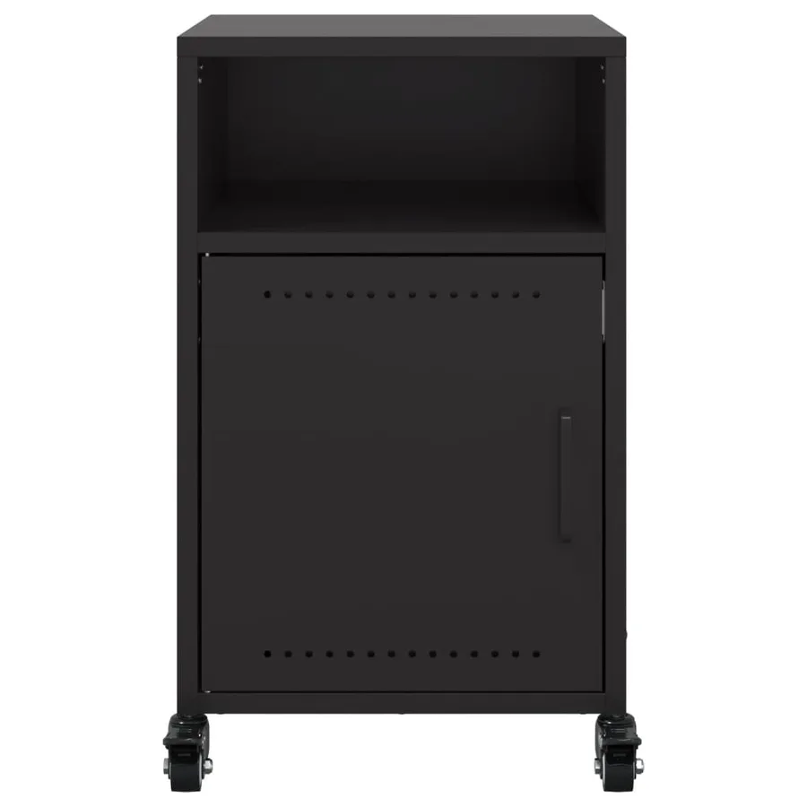 Tables de chevet 2 pcs noir 36x39x59 cm acier - 5