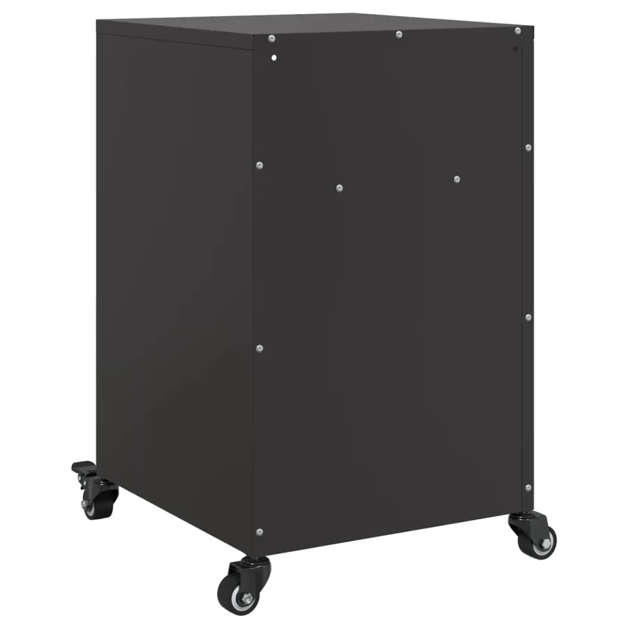 Tables de chevet 2 pcs noir 36x39x59 cm acier - 8