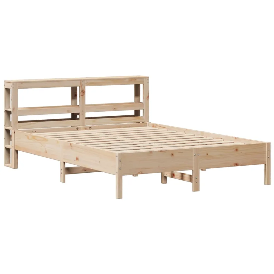 Cadre de lit sans matelas 150x200 cm bois de pin massif - 3