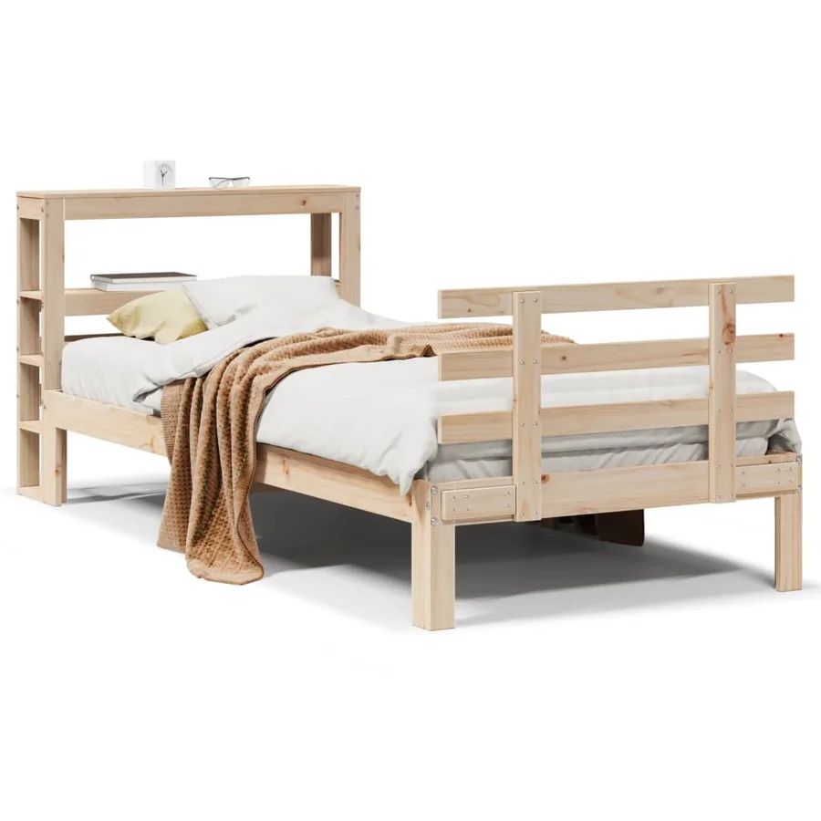 Cadre de lit avec tête de lit sans matelas 90x200 cm - 2