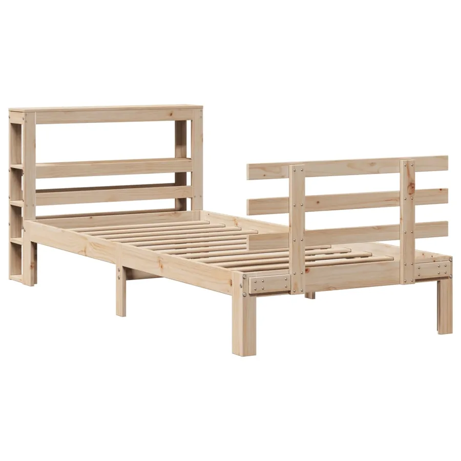 Cadre de lit avec tête de lit sans matelas 90x200 cm - 3