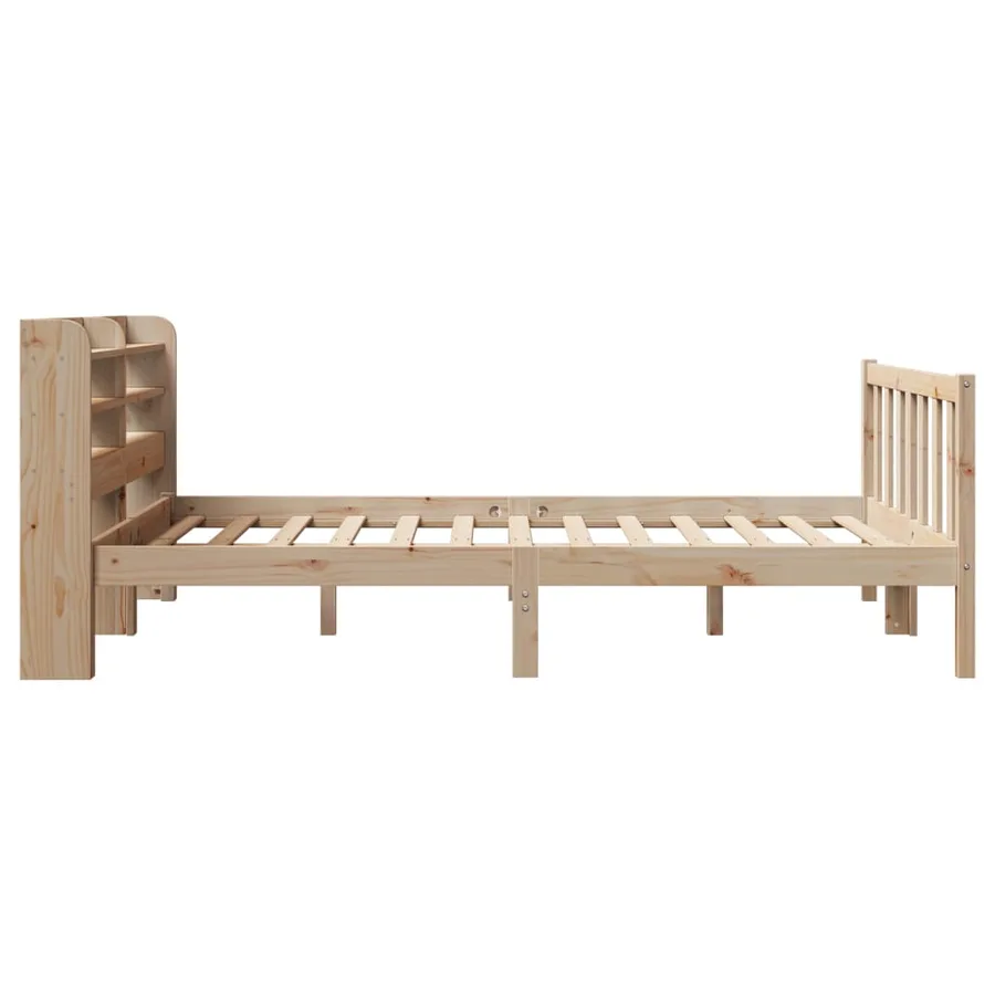 Cadre de lit sans matelas 160x200 cm bois massif de pin - 5