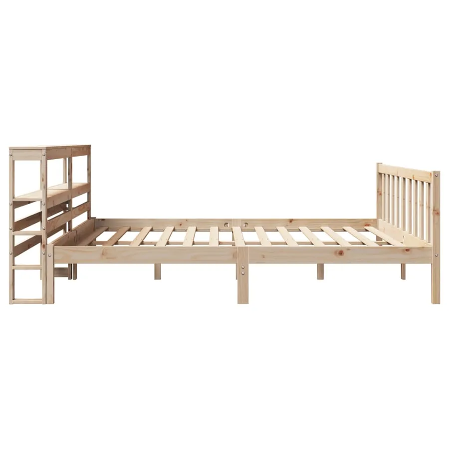 Cadre de lit sans matelas 180x200 cm bois massif de pin - 5