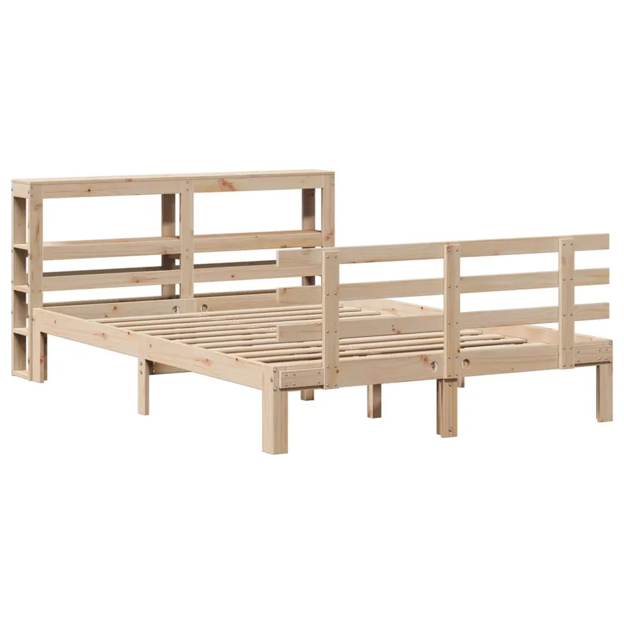Cadre de lit avec tête de lit sans matelas 140x190 cm - 3
