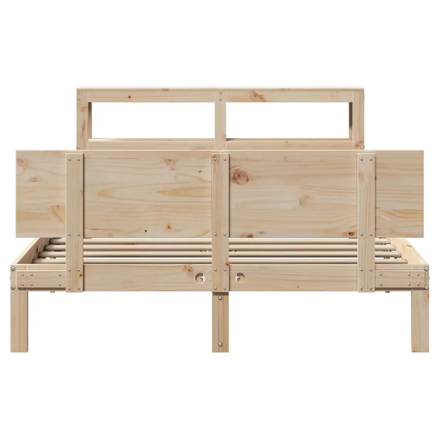 Cadre de lit avec tête de lit sans matelas 120x190 cm - 4
