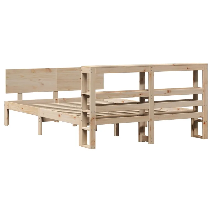 Cadre de lit avec tête de lit sans matelas 120x190 cm - 6