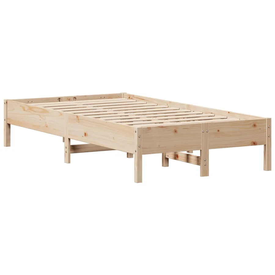 Cadre de lit sans matelas 120x190 cm bois de pin massif - 7