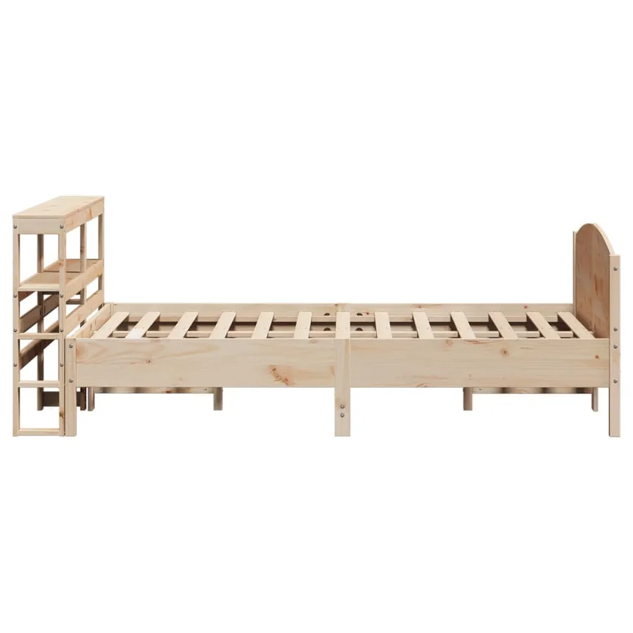 Cadre de lit sans matelas 120x200 cm bois de pin massif - 5