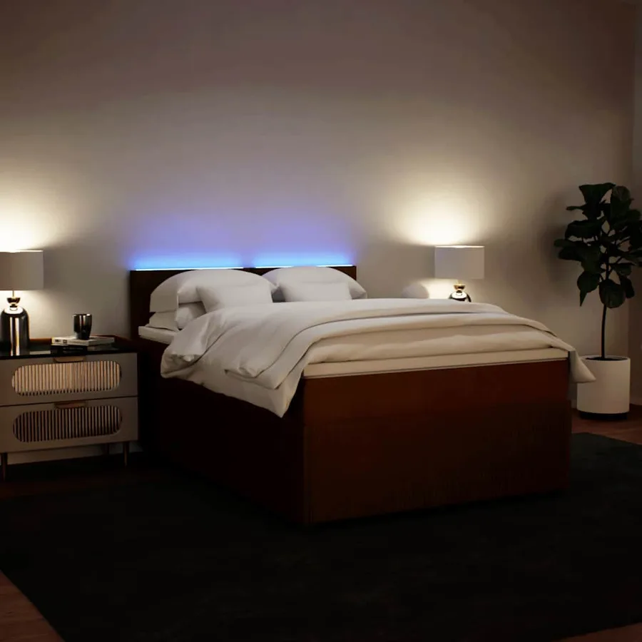 Sommier à lattes de lit avec matelas Rose 160x200 cm Velours - 5