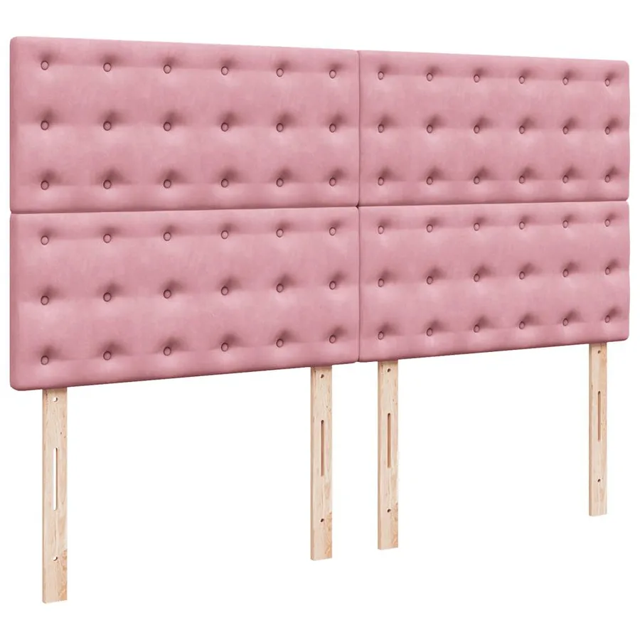 Sommier à lattes de lit avec matelas Rose 180x200 cm Velours - 9