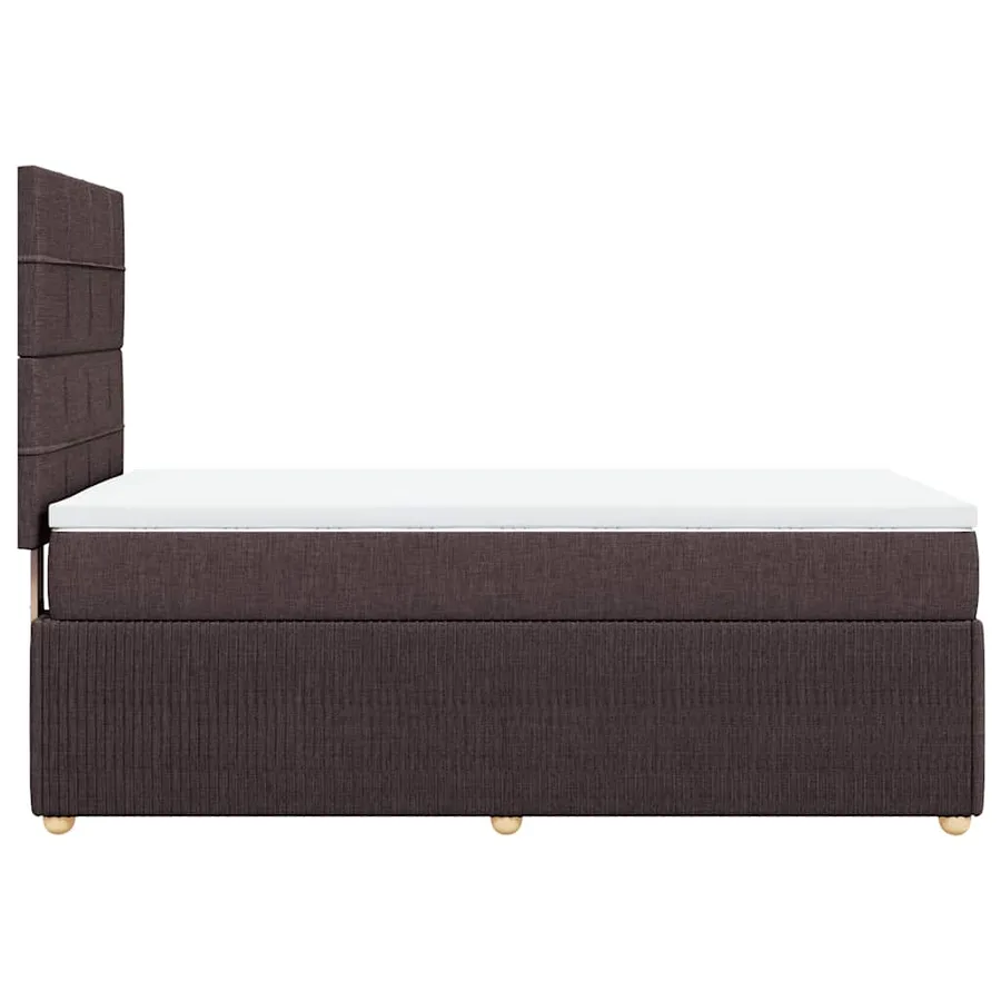 Sommier à lattes de lit avec matelas Marron foncé 90x190 cm - 5