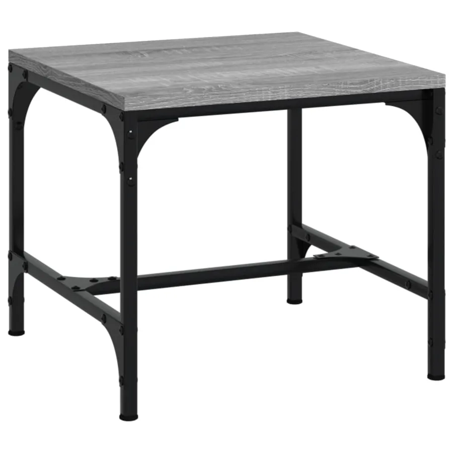 Tables d'appoint 2pcs Sonoma gris 40x40x35 cm Bois d'ingénierie - 5